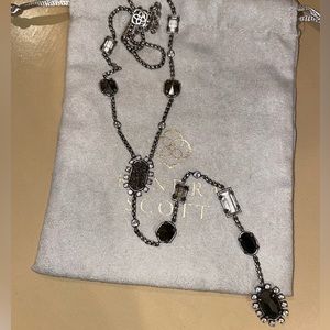 Kendra Scott Liesel Y-necklace in antique silver